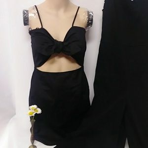 Princess Polly black duffy mini dress